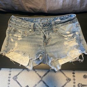 Size 0 American Eagle Distressed Jean Shorts